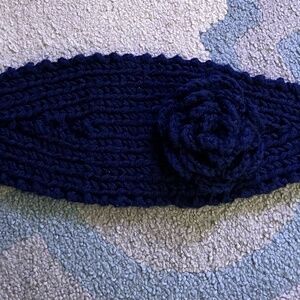 Knit Handmade Headband With Flower